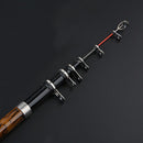 High Carbon Ultra Hard Telescopic Short Section Fishing Rod Pole (2.1m)