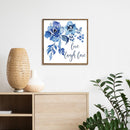 Ink Blue Rose Oil Paint By Numbers Kit DIY Acrylic Painting on Canvas Frame