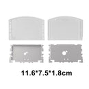 For N64 Cart Shell Game Console Cases Replacement (US Transparent White)
