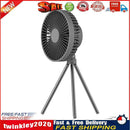 Desk Stand Air Cooling Fan Outdoor Camping Ceiling Fan (Dark Gray 4000mAh) Newly