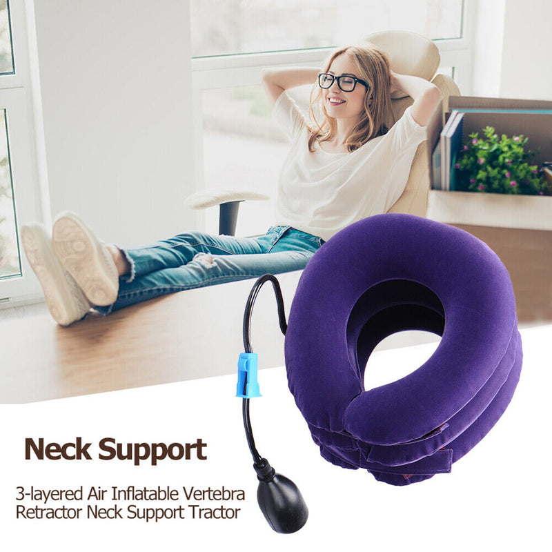 Inflatable Neck Stretcher Air Cervical Traction Orthopedic Pain Relief Suppor