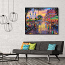 Painting By Numbers Kit DIY Street View Hand Painted Canvas Oil Art Picture