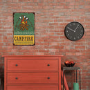 20x30cm Campfire Barbe Print Rectangular Metal Retro Tin Drawing Flat Style