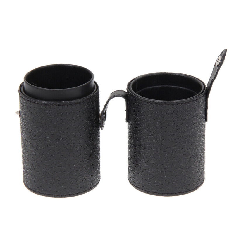 Leather Cosmetic Case Storage Makeup Bags Organizer Brush Tube Holder Cup