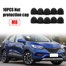 10pcs Hexagon Bolt Nut Protection Caps Dome Plastic Covers for Car Motorcycle