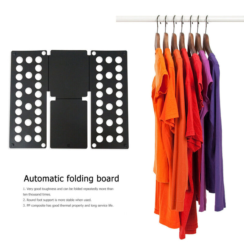 Laundry Folding Board Kids Adjustable Clothes Holder Organzier (Black) Newly