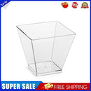 50pcs Disposable Plastic Transparent Yogurt Mousses Dessert Appetizer Cups