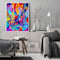 Abstract Wine Bottle Colouring Oil Canvas DIY Hand Painted Paint By Numbers