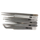 UN3F 6pcs Industrial Anti-Static Tweezers Maintenance Tool Kit TS10-15