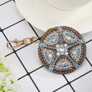 5pcs DIY Wheel Full Drill Special Shaped Diamond Painting Keychains Gifts Newly