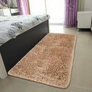 3pcs Fluffy Rugs Anti Slip Doormat Carpet Floor Mat(Camel)