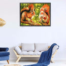 5D Diamond Painting Kit DIY Squirrels Full Round Drill Mosaic Home Decoration