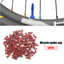 50pcs Metal Nipples for 14G 2mm Spokes Mountain Bike Cycling Parts (Red) Newly