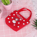 Woman Zip Canvas Coin Purse Handbag Tote Pocket Storage Money Bag (Sheep)