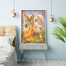5D DIY Full Round Drill Diamond Painting Horse Woman Rhinestone Kit (V1100)