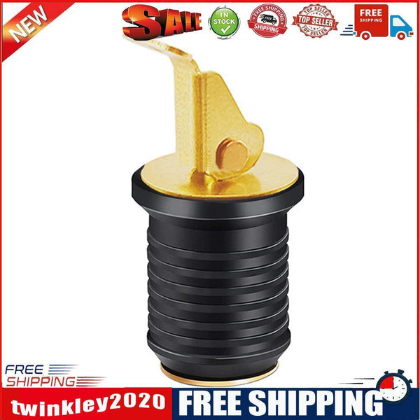 Brass Screw Compression Plug Drain for Yacht Boat Marine Plug Socket (19mm)