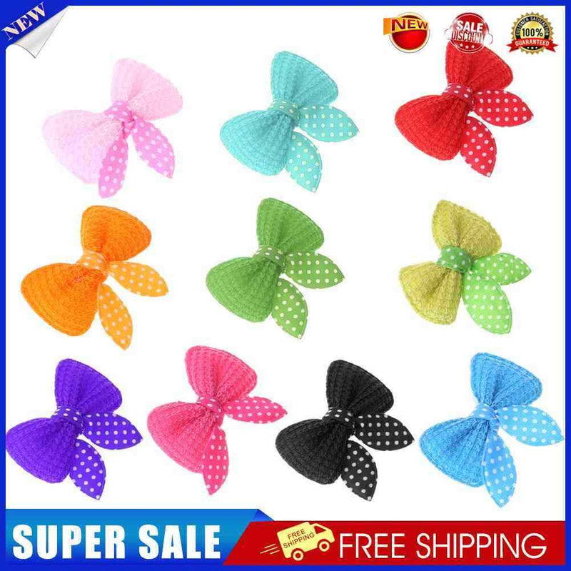 10pcs Cute Pet Dog Cat Beauty Supplies Bows Hairpin Pet Hair Clip Headdress