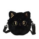 Women Plush Cartoon Chain Handbag Winter Zip Mini Shoulder Bag