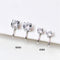 Women Men Tragus Earrings Non Piercing Earrings Zircon Ear Cuff No Pierced