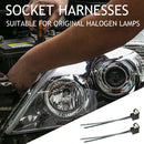 2pcs Car Halogen Lamp Plug Adapter Harness Car Replacement LED Line Accessories