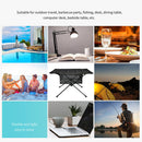 Outdoor Folding Table with Net Pocket Aluminum Alloy Desk for Picnic Barbec