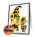 5D Diamond Art Kits, Sunflower Goblin, Round Drill, Diamond Art and Bas