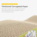 Corrugated Paper Cat Scratcher Grinding Nails Kitten Scratching Bed Pad Tra