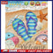 Beach Slippers Oil Paint By Numbers DIY Canvas Wall Art Picture Craft Home De