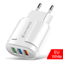 US EU Plug 3 Port USB Charger 3.1A Quick Charge 3.0 Wall Phone Charging Adapter