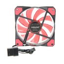12V 3-4Pin 15LED Lighting PC Case Fan Cooler Computer Cooling Fan (Red) Newly