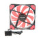12V 3-4Pin 15LED Lighting PC Case Fan Cooler Computer Cooling Fan (Red) Newly