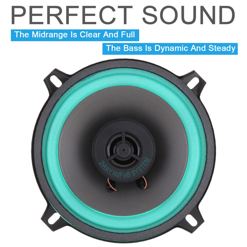 5"" 2 Way 100W Car Audio HiFi Coaxial Speaker Car Stereo Loudsspeaker VO-502