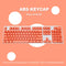 104pcs Universal Mechanical Keyboard Keycap PC Bakclit Key Cap Set (Orange)