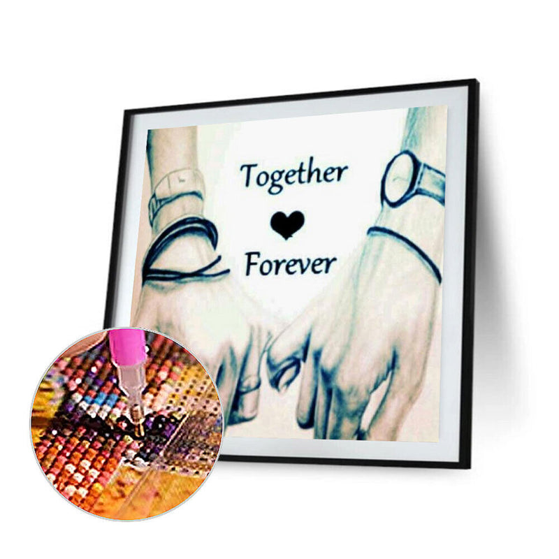 5D DIY Diamond Painting Kits Full Round Drill Couple Hands Wall Decorations Gift