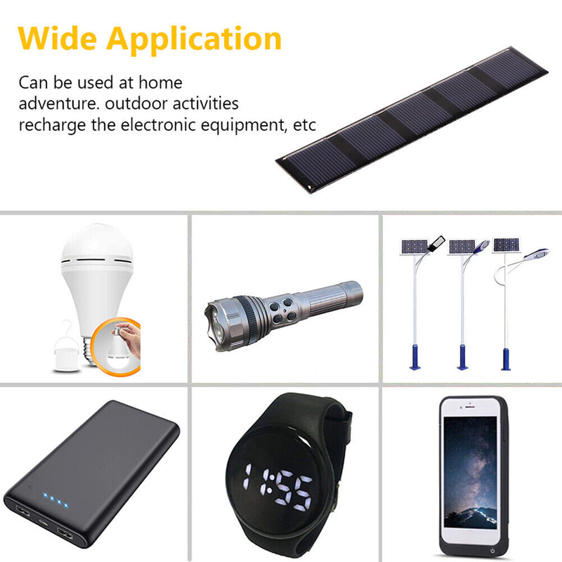 0.5W 2.5V Charger System Solar Cells Battery Pack Portable Outdoor Solar Pa