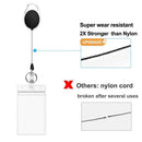 PVC ID Card Holder Retractable Badge Holders Credit Card Case Reel Clip