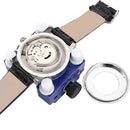 Watch Adjustable Opener Back Case Cover Press Closer Remover Holder (Blue) Newly