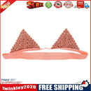 Baby Headband Cat Ears Headband Delicate Lace Children Hair Ornaments(Pink)