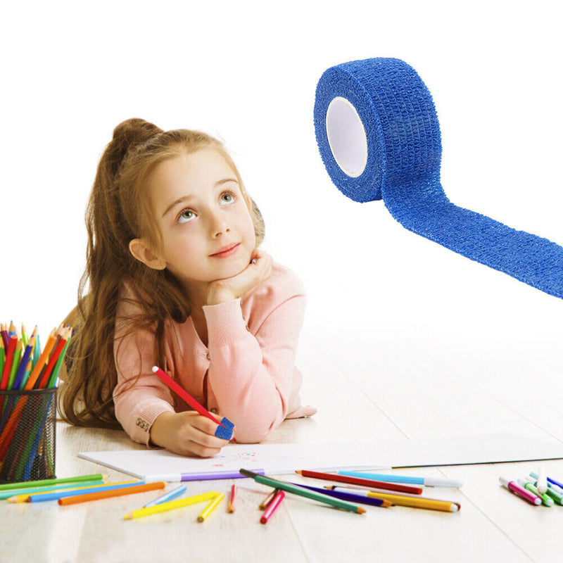 Self Adhesive Wrap Tape Elastic Bandage Cross Stitch Finger Protector 15 Co