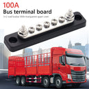 Bus Bar 48V 100 Amp Busbar with Clear Cover for Truck Boat RV (AOA1134-A) Newly