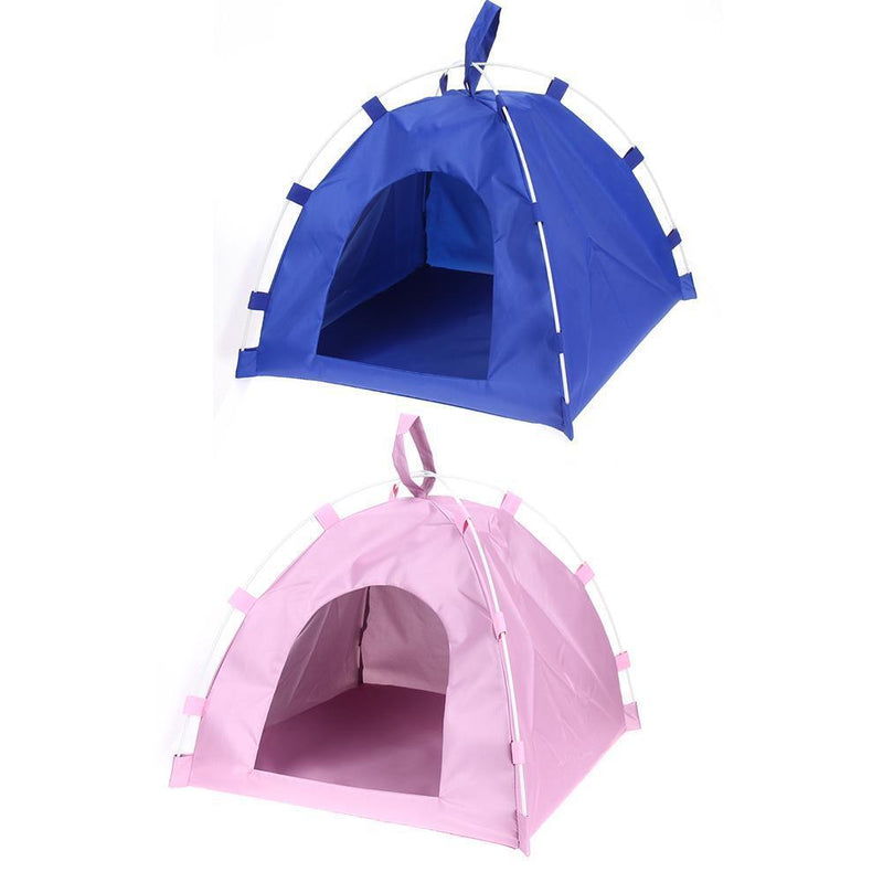 2pcs Waterproof Oxford Pets Houses Tent Playing Bed Portable Folding Mat