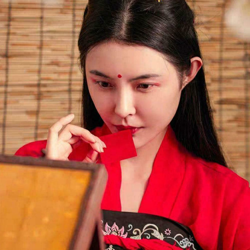 Chinese Style 12Pcs Lip Paper Bite Lip Makeup Rouge Ancient Makeup Lip S7I7