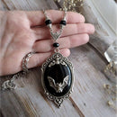 Party Charm Gift Gothic Cameo Black Bat Pendant Chain Necklace Velvet Choker