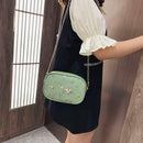 Lace Flower Decor Shoulder Handbags Women Small Chain PU Leather Crossbody Bags
