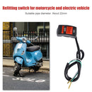 E-Bike LED Light ON/OFF Button Motorcycle Scooter Handlebar Controller Swit