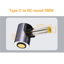 USB Type C to DC Plug Adapter Laptop Power Converter (4.0x1.7mm Yellow)