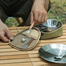 #A Outdoor Bowl Storage Bag Waterproof Tableware Cups Carry Case Organizer