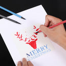 Craft Stamp Merry Christmas Scrapbooking Painting Template Layering Stencils