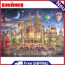 Full Cross Stitch Eco-cotton Thread 11CT Stamped Castle Wall Art Home Decor Kit