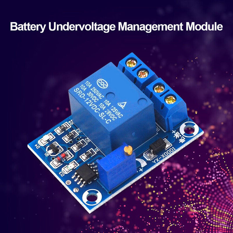 12V Battery Low Voltage Cut off Switch Recovery Module Charging Controller Board